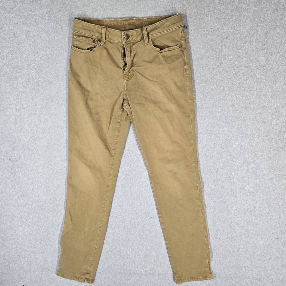 American Eagle Outfitters Men Pants 30X32 Khaki Chino Slim 30" Inseam Logo